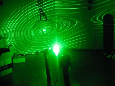 Зелёный лазерный проектор.